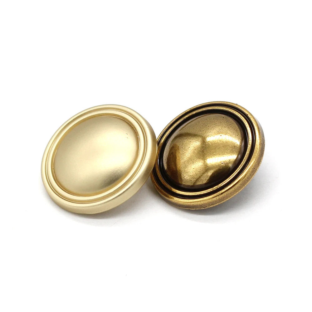 HENGC 15/18/20/23 mm runde Pilz-Gold-Metallknöpfe für Kleidung, modisch, weiblich, Mantel, Jacke, Winterdekorationen, Nähen, Basteln – Detail 13