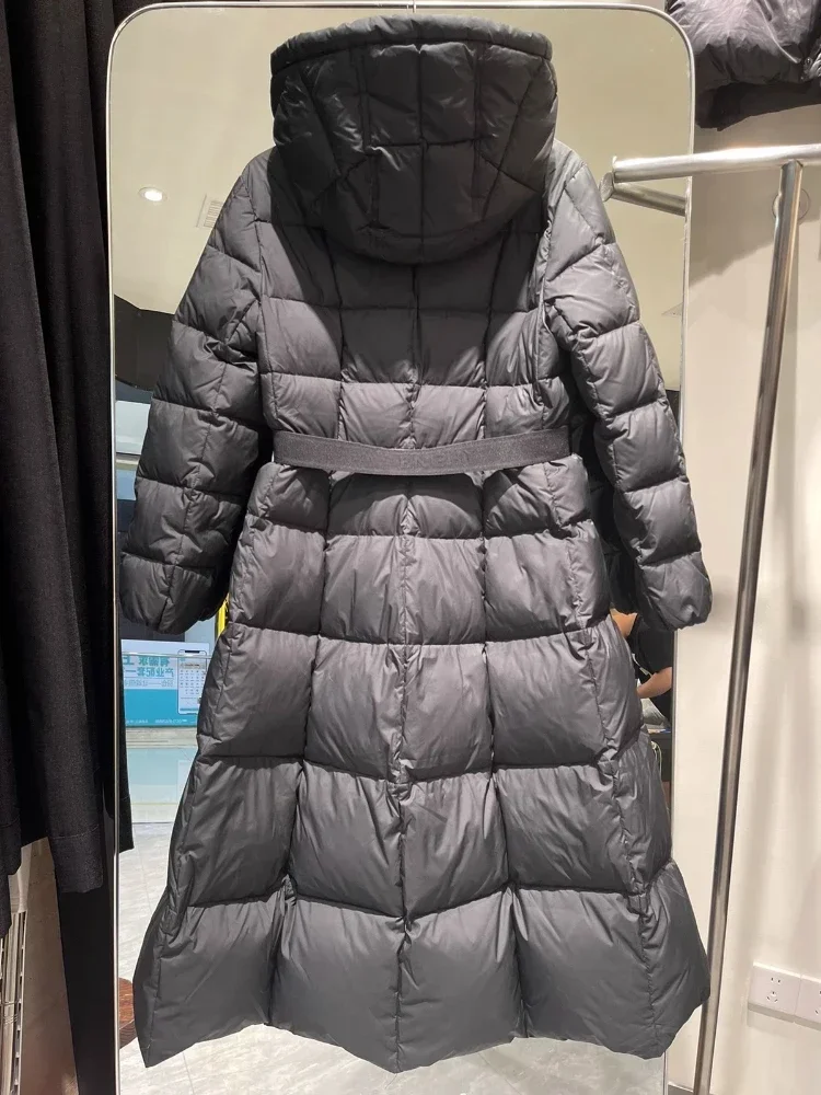 Mulheres jaqueta de inverno de alta qualidade zíper grosso melhores jaquetas longas puffer moda lazer fino-ajuste 90 ganso downs casaco feminino