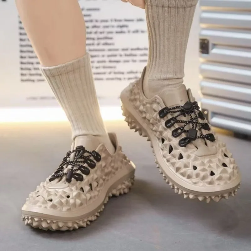 

Мужские уличные сандалии с классическим дизайном в виде дуриана, дышащие, нескользящие, удобные и модные пляжные сандалии, повседневная обувь