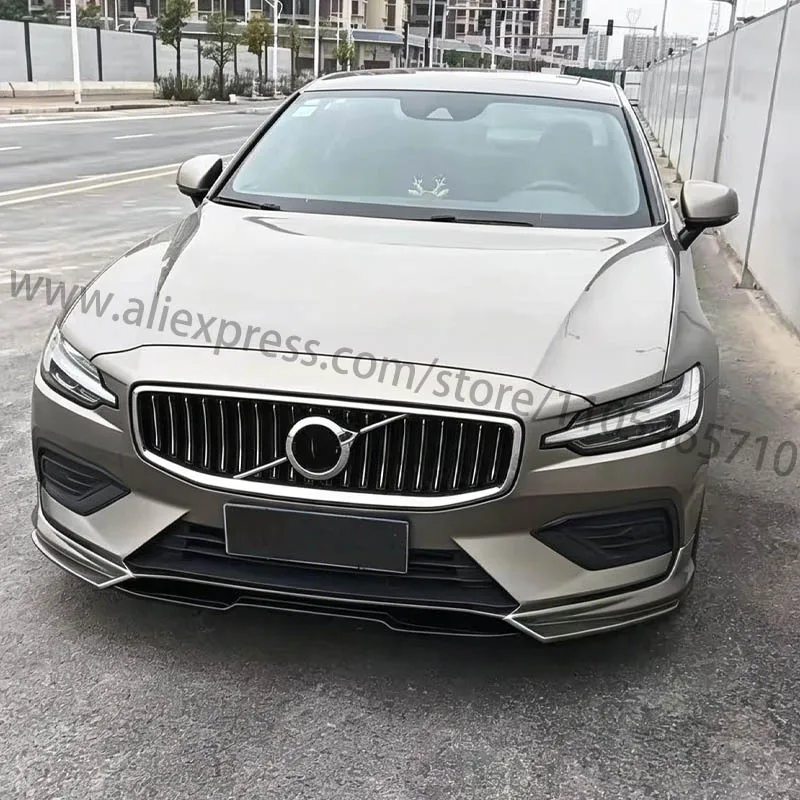For 2020-2024 Volvo S60 V60, Front Bumper Lip, Front Chin Body Kit view 5