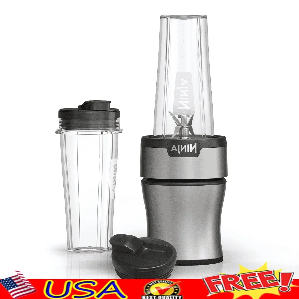 

700W Personal Blender with 2 Dishwasher-Safe 20oz To-Go Cups and Spout Lids Smoothies Shakes Nutrient Extraction