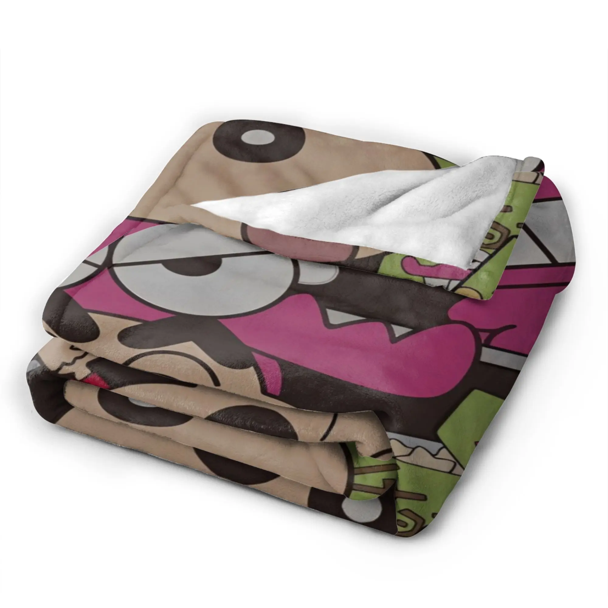 Soft Warm Blanket Children Picnic Crayon Shin-chan Kawaii Throw Blanket  Japan Flannel Bedspread For Couch Chair Sofa Bed Cover