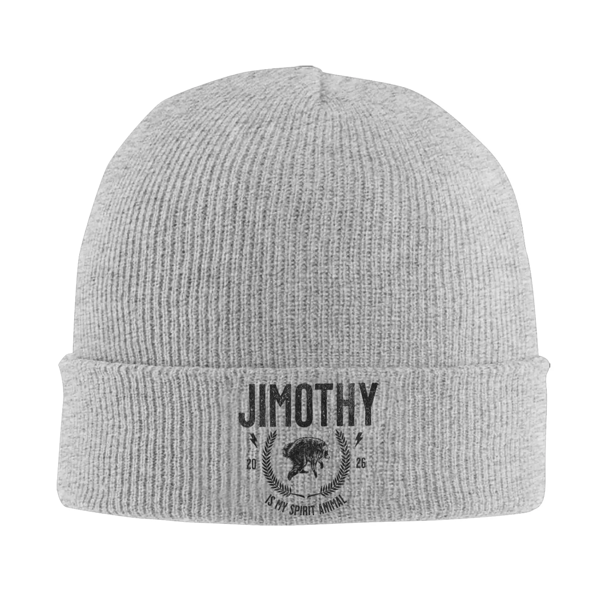 Jimothy My Spirit Animal Viral Raccoon Knit Hat Beanie Autumn Winter Hat Warm Unisex Casual Meme Caps for Men Women  Gifts