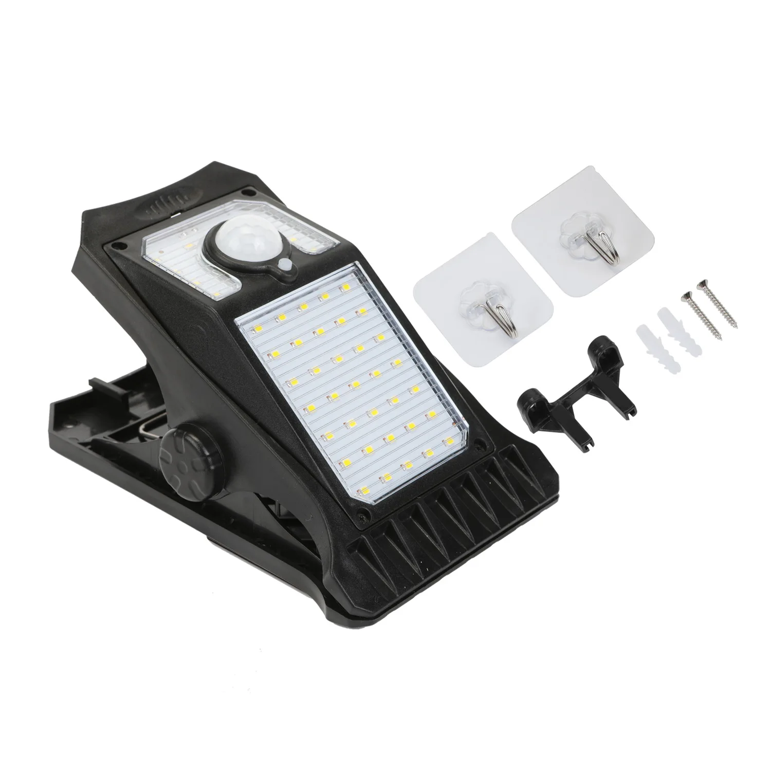 2000mAh 90ps LED Lamp Beads Solar outdoor Wall Waterproof Clipped Light