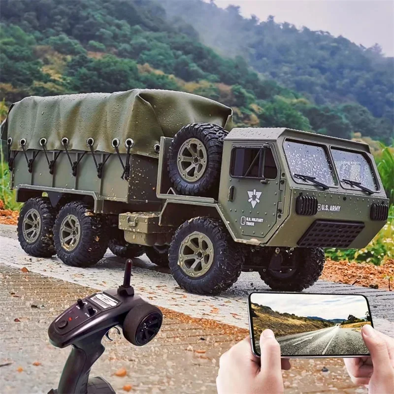 Six Wheel Drive Heavy-duty Six Wheel Truck Model With Load-bearing Capacity Full Proportion Rc Remote-controlled Car Toy Gift