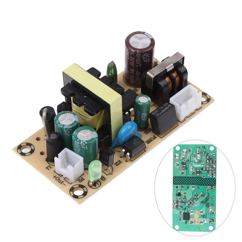 Imagem -02 - Módulo de Alimentação de Comutação Circuito Bare ac dc 5v 3a 9v 12v 15v 1a 1a 220v a 9v 12v 15v 1a Placa para Substituem Reparo 1pc Novo