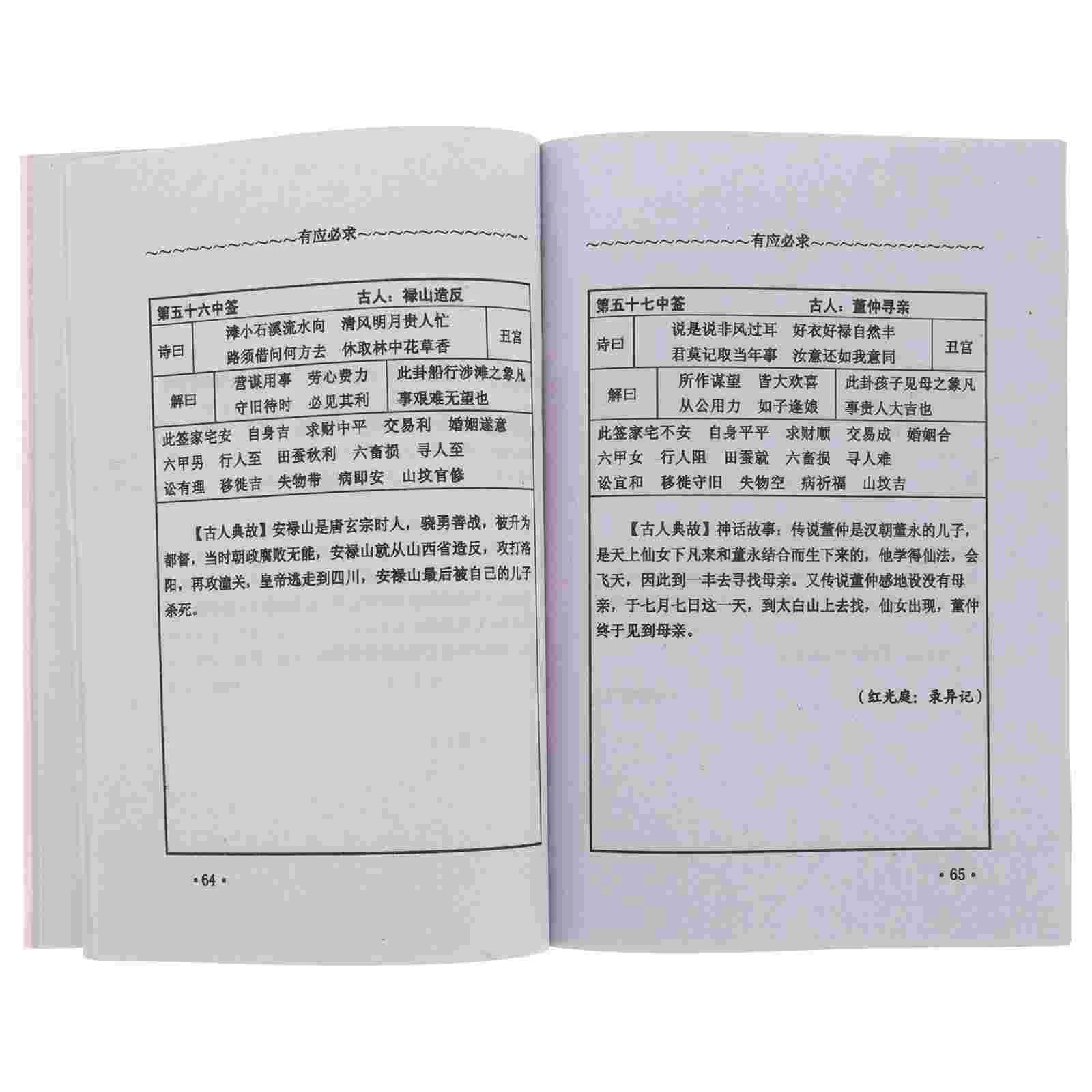 

Divination Instructions Feng Shui Book Manual Money Fortune Telling Cards Chinese New Year Poster Prop Ching