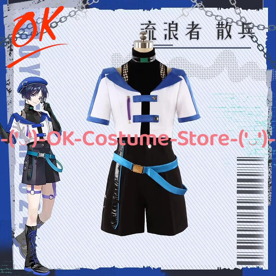 

[Customized Size] Genshin Impact HoyoFair 2024 Flame-Fused Music Festival Wanderer Scaramouche Cosplay Costume Outfit Uniform