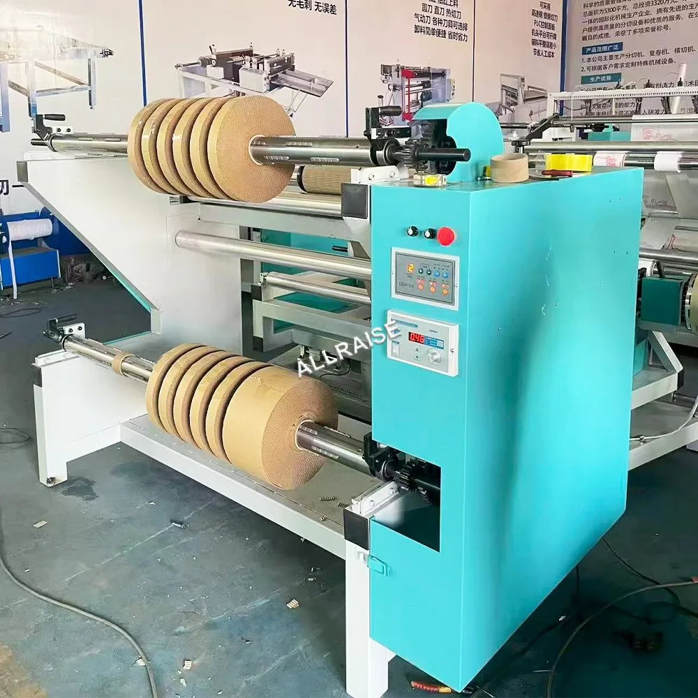 High Speed Roll to Roll Slitter Rewinder Machine Gift Wrap Wallpaper Non Woven Coreless Kraft Paper Slitting Rewinding Machine