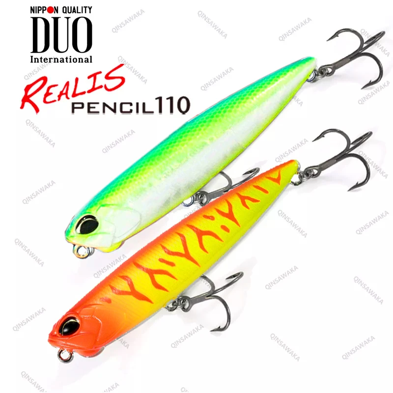 Made In Japan DUO REALIS PENCIL110 110mm distance TROUT BASS Lure Fishing Saltwater Tungsten Twitch Jerk Retrieve walking baits