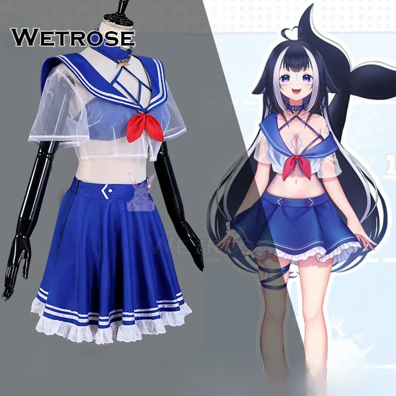 【Wetrose】In Stock Shylily Lily Cosplay Costume Kitty Killer Whale Sexy Jk School Sailor Suit Uniform Full Set Wig Halloween Xmas