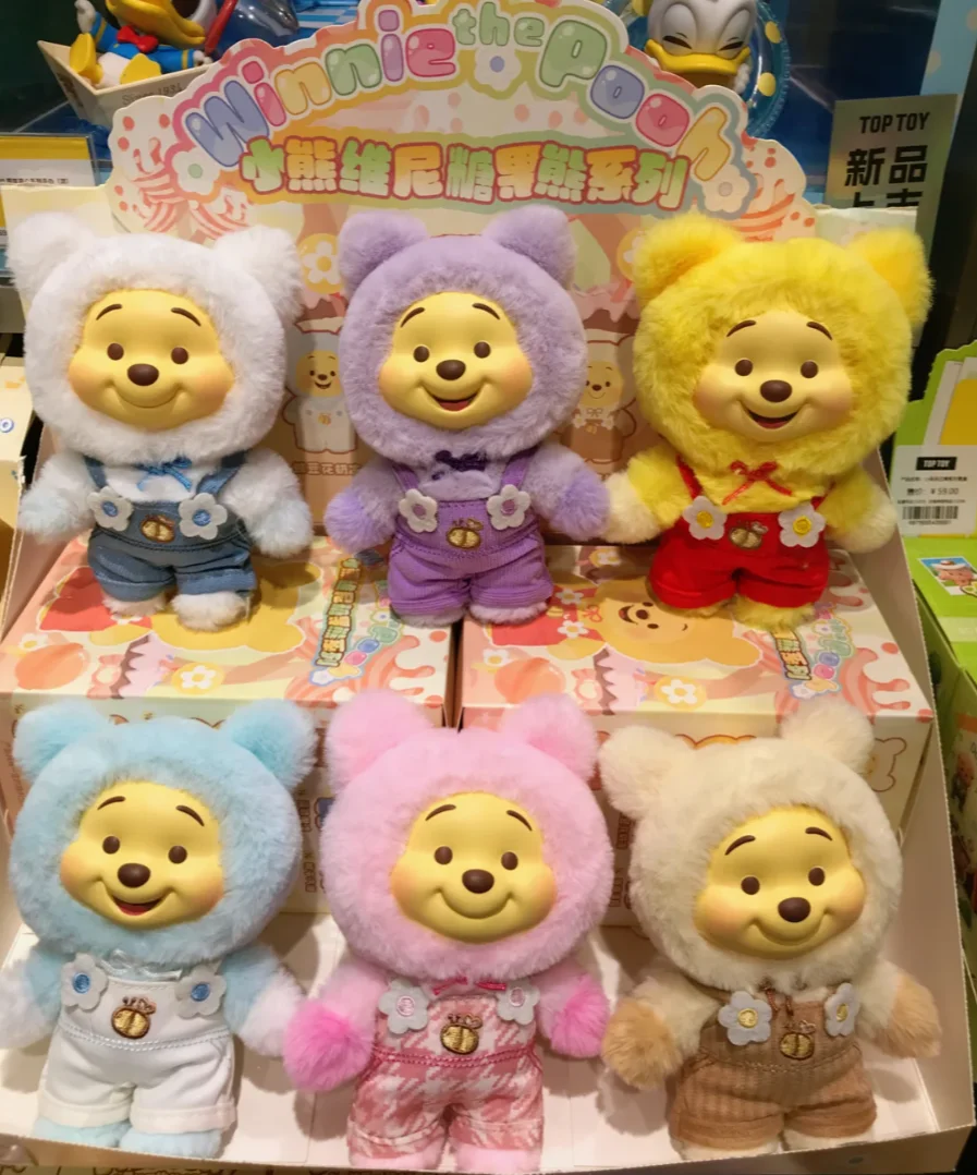 Top Toy Genuine New Winnie The Pooh Candy Bear Series Plush Blind Box Plush Pendant Children'S Toy Cute Model Birthday Gift Toys