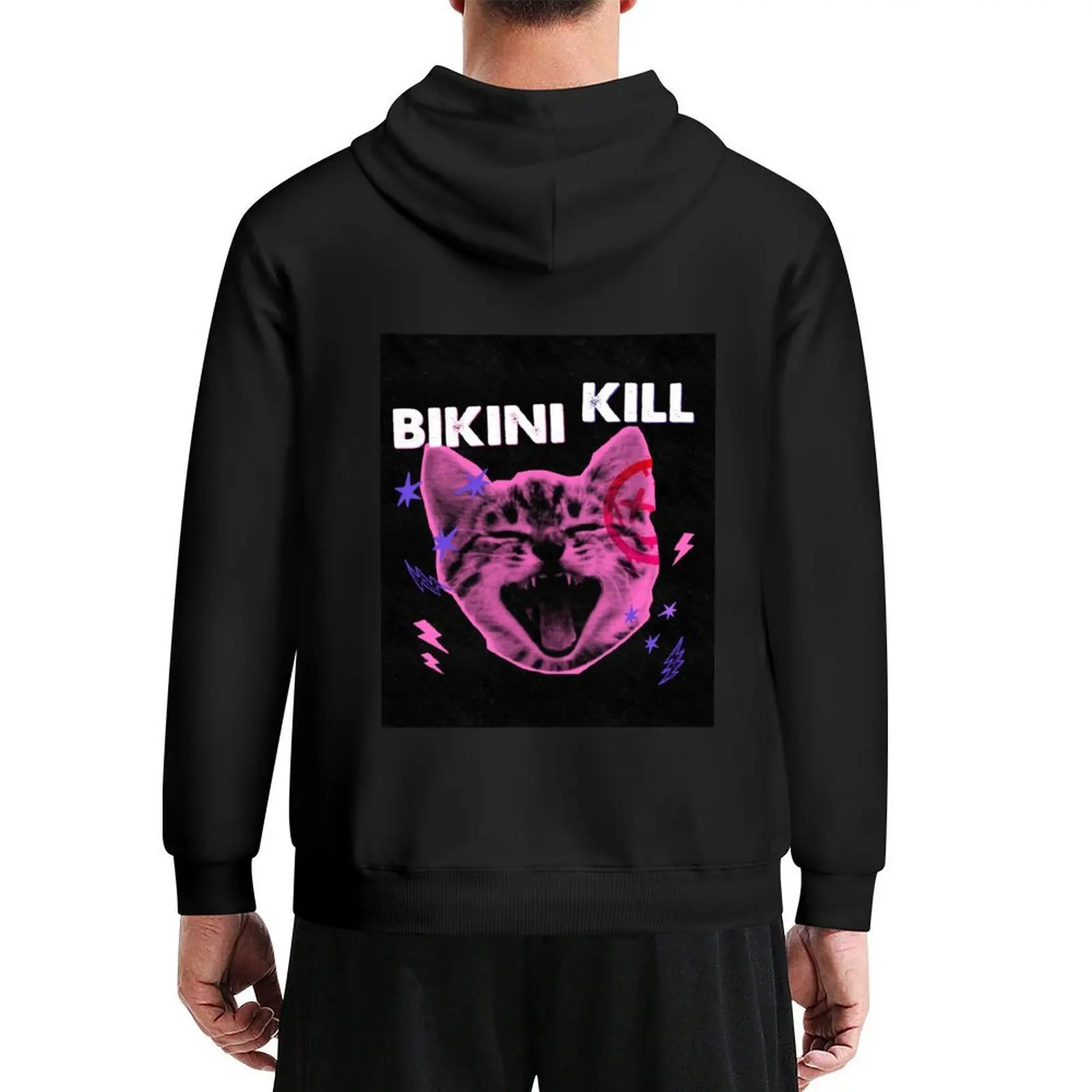 

Bikini Kill - Punk Cat Hoodie korean autumn clothes winter clothes men clothes men's oversized hoodie