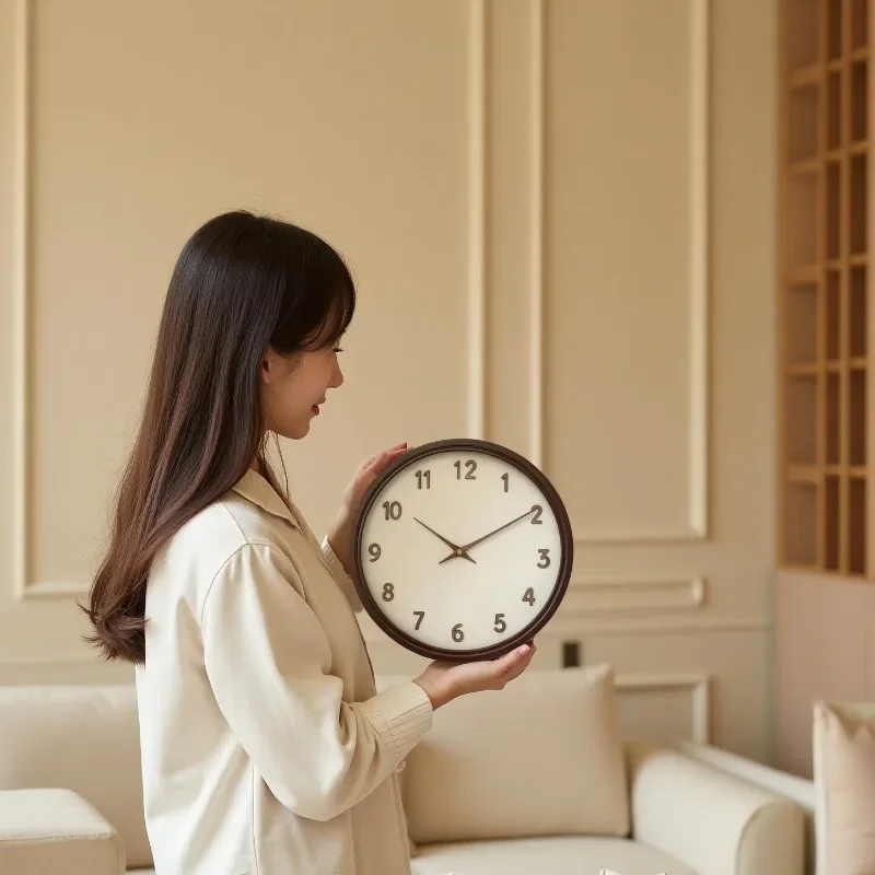 Modern Wall Clock Decorative Wall Watch Luxury Aesthetic Mural Clocks Minimalist Silent Elegant Living Room Watches Home Decor