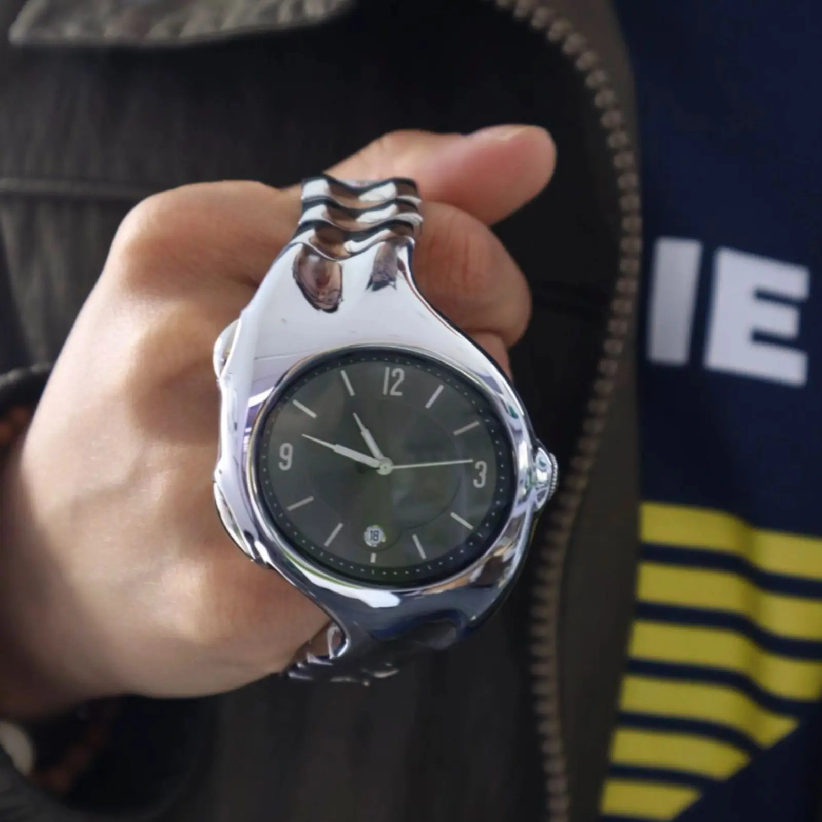 BENLYDESIGN X5000 Y2K Quartz Watch for Men Retro Futuristic Metal Wristwatch Unique Punk Style Fashion Gift