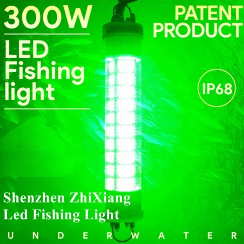 For DC12V/ 24V 200W 300W 400W 600W LED Night Fishing Lights Underwater Attracting Fishing Light