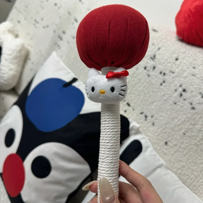 

Sanrio Hello Kitty красный молоток из полыни, бытовой ручной молоток для прижигания, массаж спины, постукивание суставов, снимает усталость, подарок