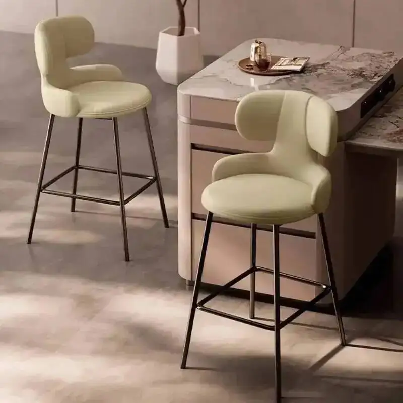 

Скандинавский роскошный барный стул, современный барный стул для гостиной, модный дизайн, удобный барный стул для кухни, мебель для кухни