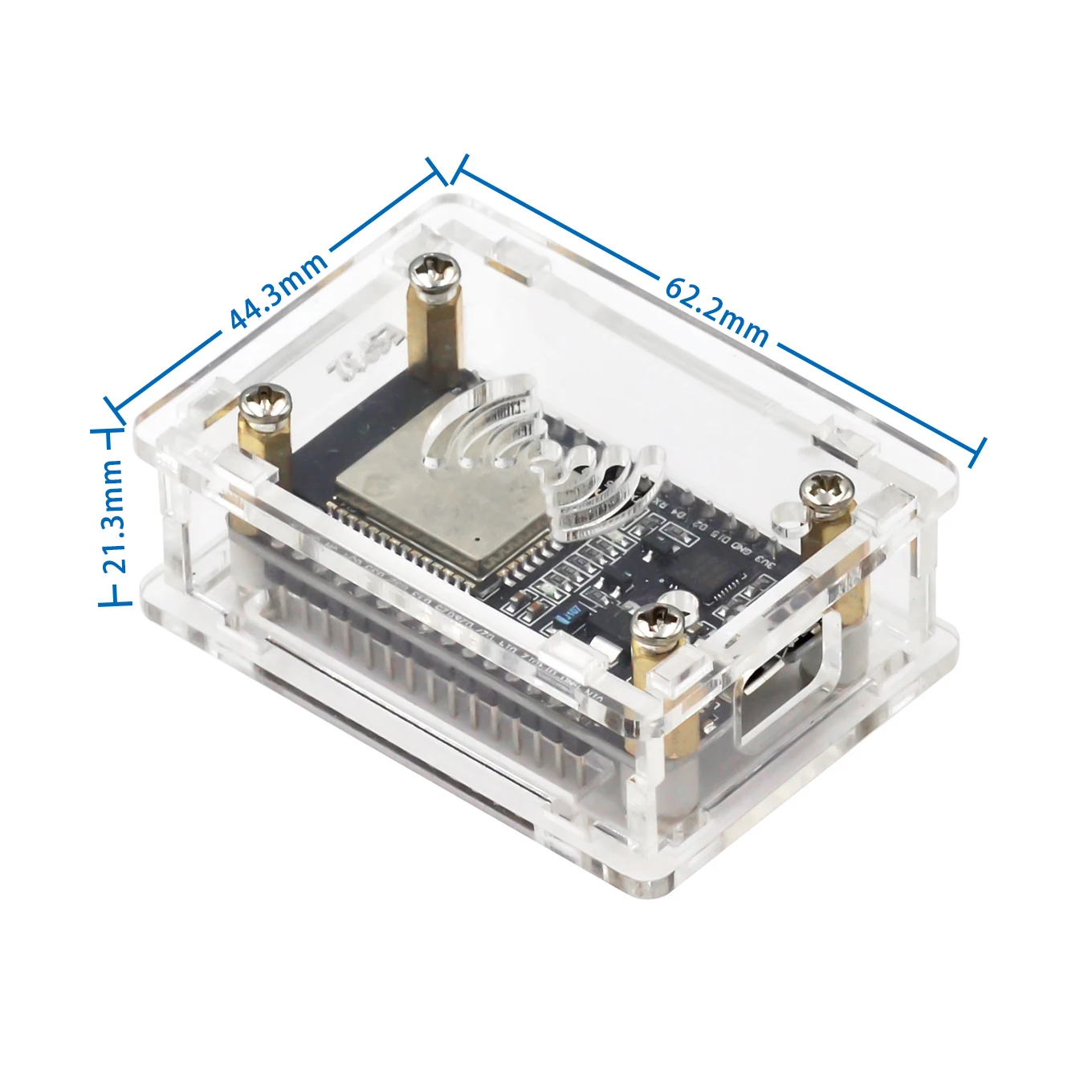 NodeMcu Lua 2102 340G ESP-32 iot Development Board Transparent acrylic protective shell