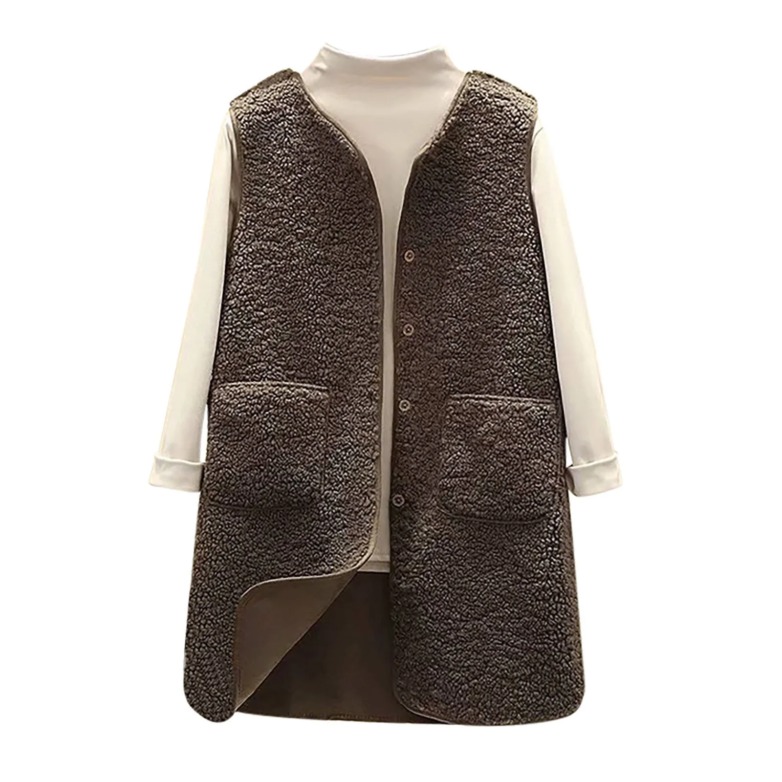 

Women's Fleece Vest Warm Thick Pullover Jacket Cozy Layering Outerwear For Cold Weather Vest Coats for Women Women Vests Fashion