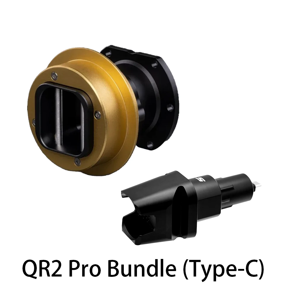 Pacchetto Simube QR2 Pro (tipo C) a sgancio rapido per Fanatec QR2 Pro lato ruota e lato base QR2 (porta tipo C) Disponibile