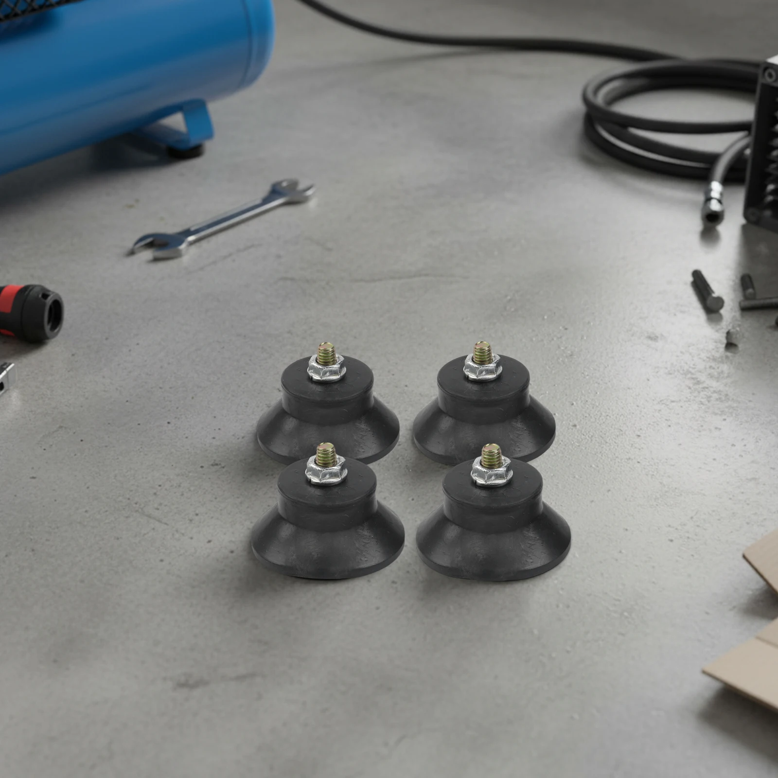 Practical Useful Brand New Foot Pad Air Compressor Replace W screws 4520mm 4Pcs Set Accessories Components Practical