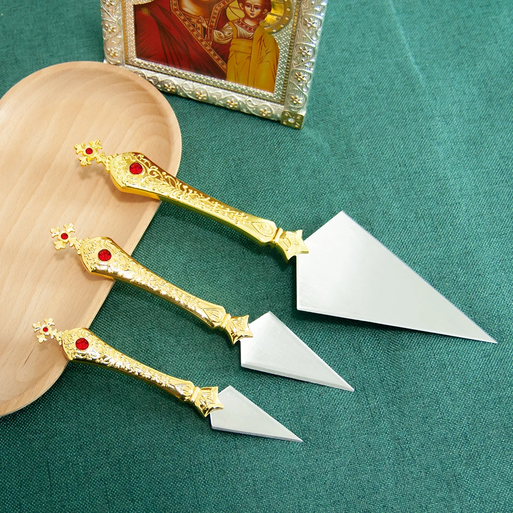 HT Church Supplier Manufacture Greek Russia Orthodox Holy Sacrament Communion knife Religion liturgy Activities Articles Set