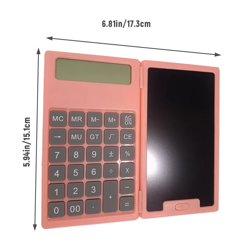 Calculatrice scientifique pliante portable, tablette LCD, bureau d'affaires, saison scolaire