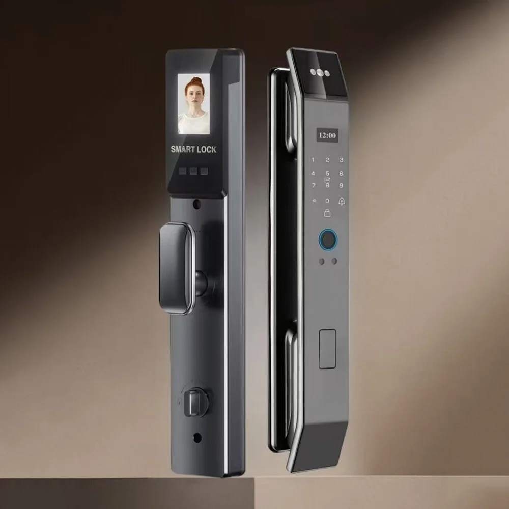 Tuya 3D Face Real-time Intercom Digital Electronic Door Lock Security Camera Intelligent Fingerprint Smart Lock for Home