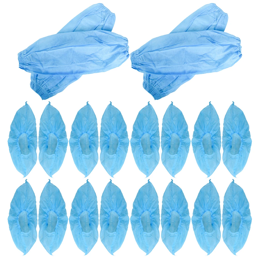 

110 Pcs Waterproof Shoe Covers Protective Sleeve Overshoe Shoes Indoor Accessories Blue