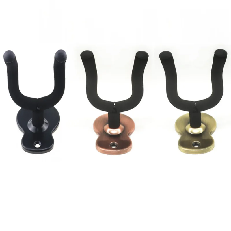 Rotatable Metal Guitar Hanger Hook Holder Wall Mount Stand Rack Bracket Display Guitar Bass Screws Accessories