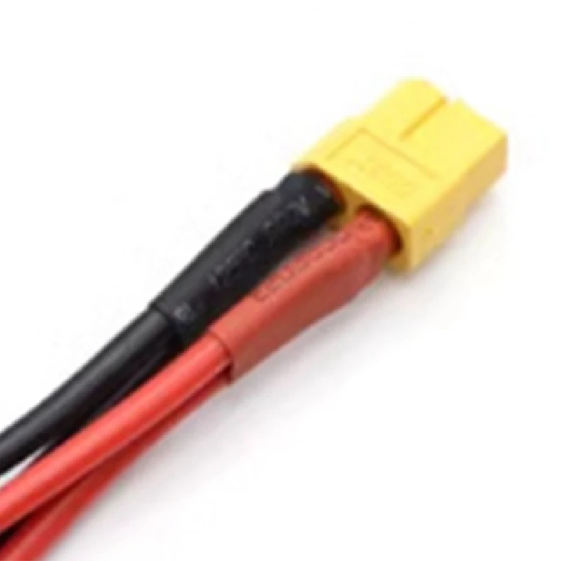 XT60 Parallel Battery Connector 1 Female To 2 Male Cable Dual Extension Y Splitter 14AWG Silicone Wire For RC Battery Durable