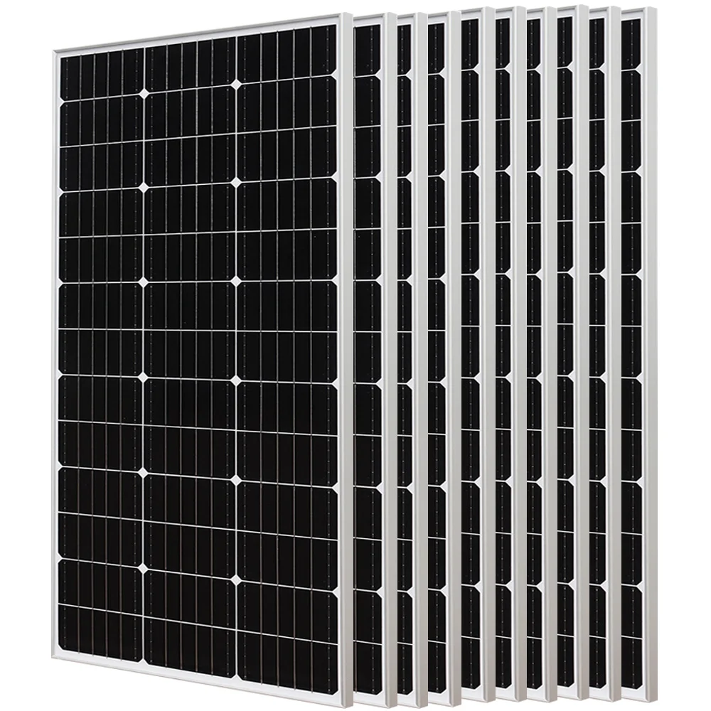 300W Monocrystalline Solar Panel for 12V Battery Charger,Rigid Glass Panel Solar 2-10pcs 150 Watt 1500W 900W 600W Solar plate Photovoltaic Module