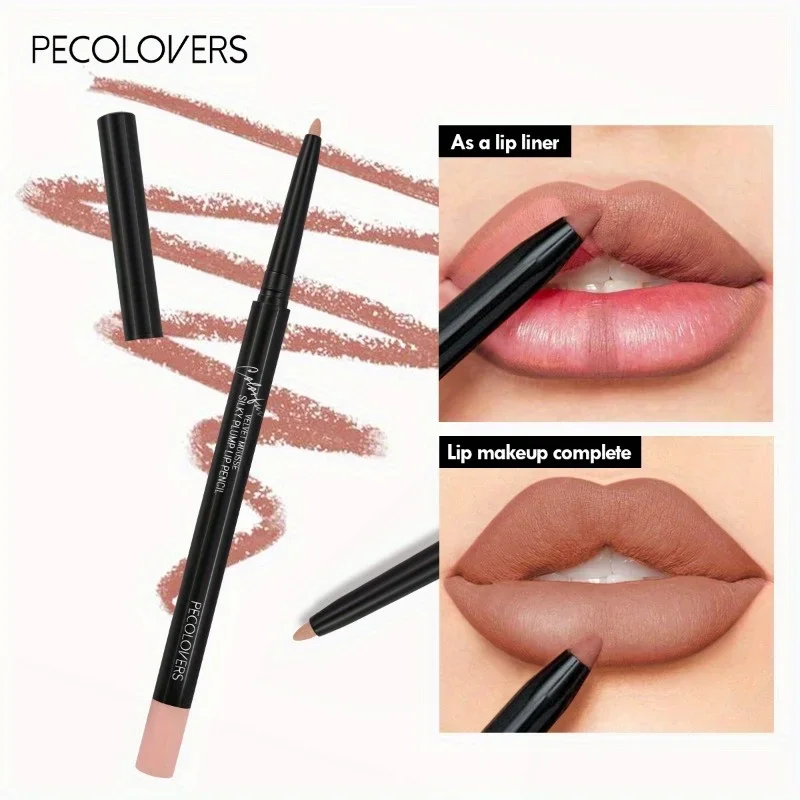 12PCS/Set Professional Multi-functional Lipliner Pencil Long Lasting Waterproof Lip Eye Brow Makeup Colorful Lip Liner Pens