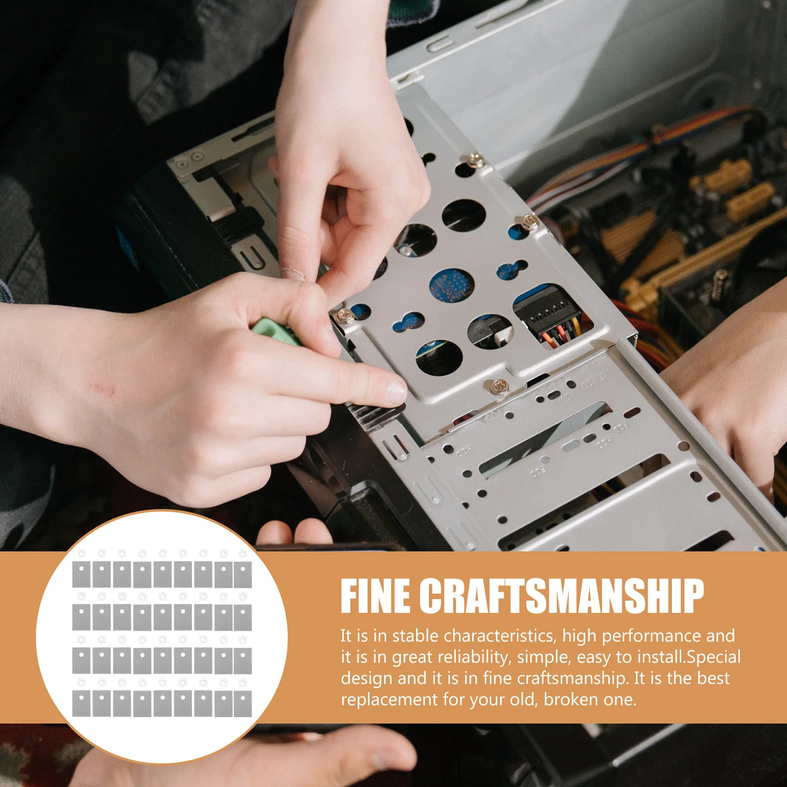 

1Set Thermal Pad Bushing Set High Conductive Silicone Sheet Insulation for Power Voltage Regulator Audio Amplifier