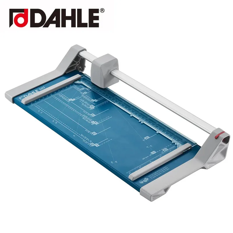 A3 A4 Rolling Paper Trimmer with Steel Circular Blade and Grid Scale for Office Print Room Craft Cutting, Adjustable Paper