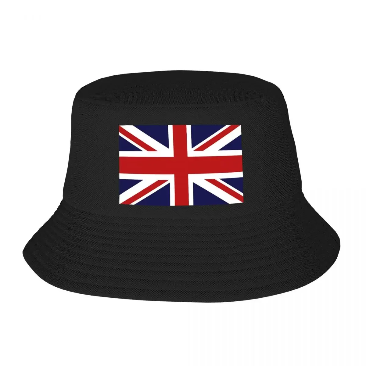 Custom Union Jack Flag Of The UK Bucket Hat for Women Men Print Summer Beach Sun Camping Cap