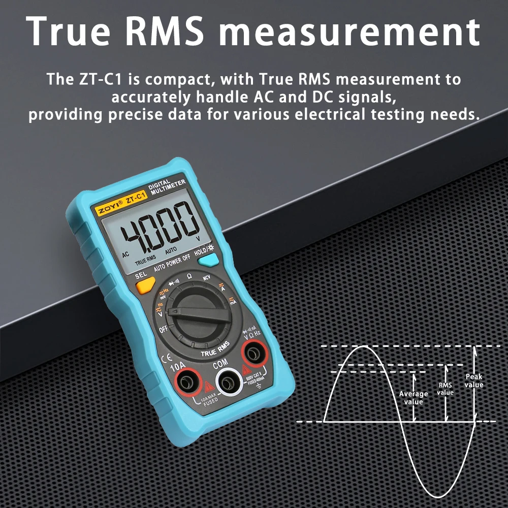Zoyi 4000 Counts Po…