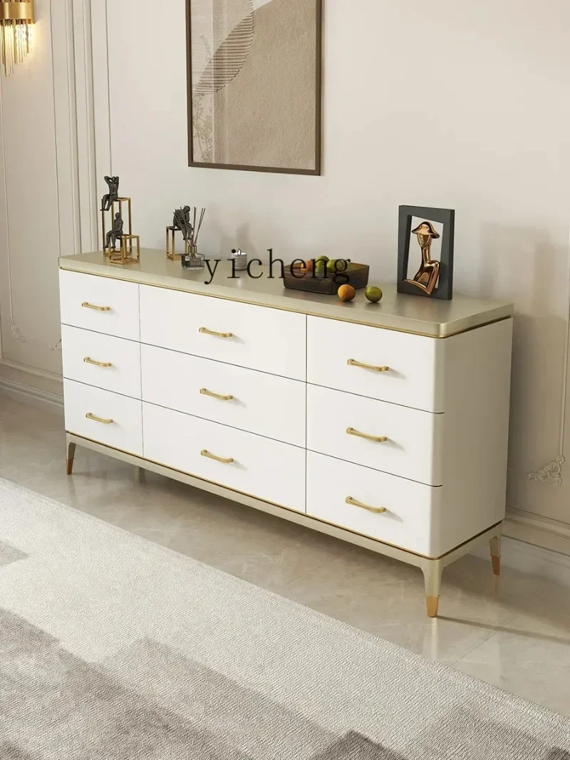 Solid Wood Bedroom Chest Of Drawers Wall Storage Living Room Entrance Drawer Sideboard Cabinet Storage CabinetN20