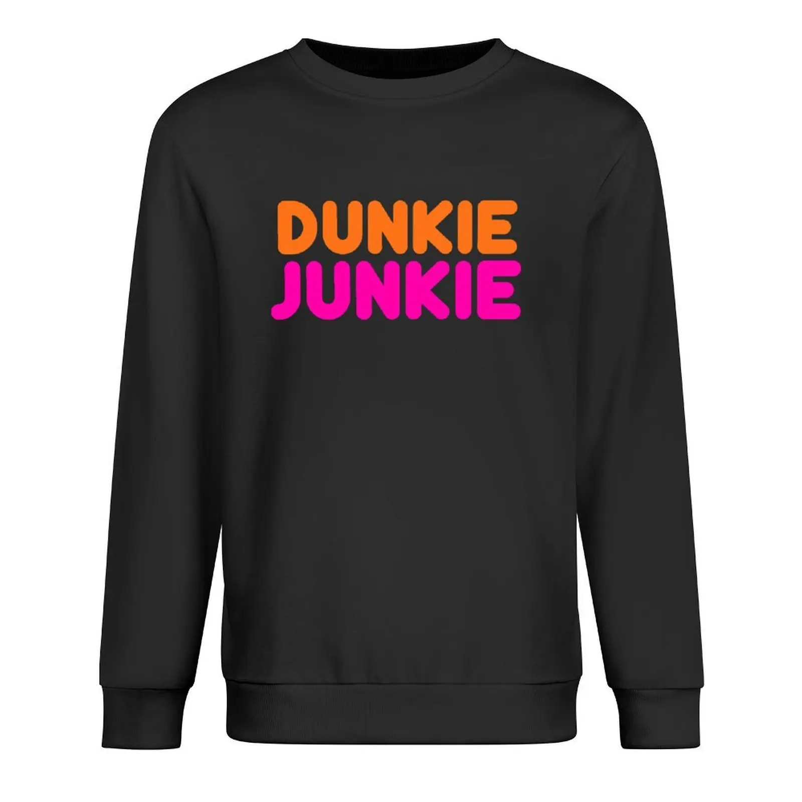 

Dunkie junkie funny doughnut donut dunkin coffee lover food gift Pullover korean style clothes men's clothing men sweatshirt