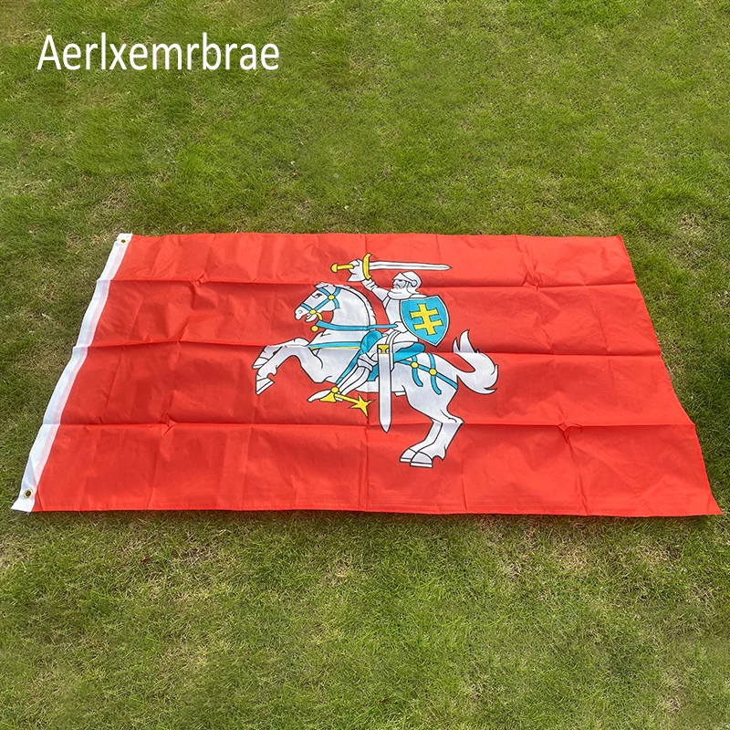 

aerlxemrbrae 90X150cm Lithuania flag (state) Polyester Banner Ensign banner Lithuania Lithuanian