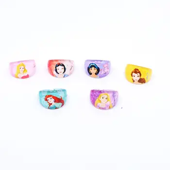公主主題生日派對裝飾 兒童派對禮物 伴手禮戒指 公主兒童壓克力戒指 卡通配件玩具 兒童禮物 10 最佳銷售 公主生日 - №3
