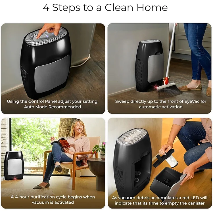 Air Purifier Non-contact Vacuum Ultra-fast Powerful Dust Cover 600 square feet Home