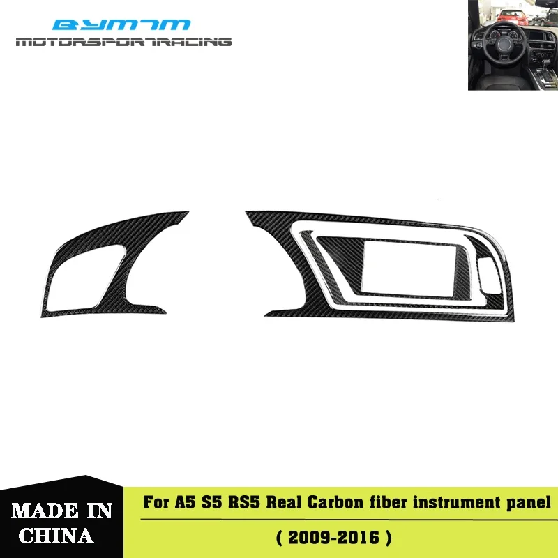 

Real Carbon Fiber Instrument Panel Cluster Meter Dashboard Trim for AUDI A5 S5 RS5