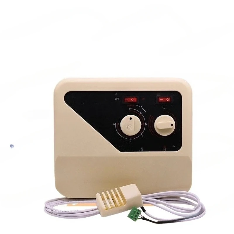 Sauna Furnace External 3-15KW Dry Steamer Controller, Switch Panel With Temperature Control Probe Cable