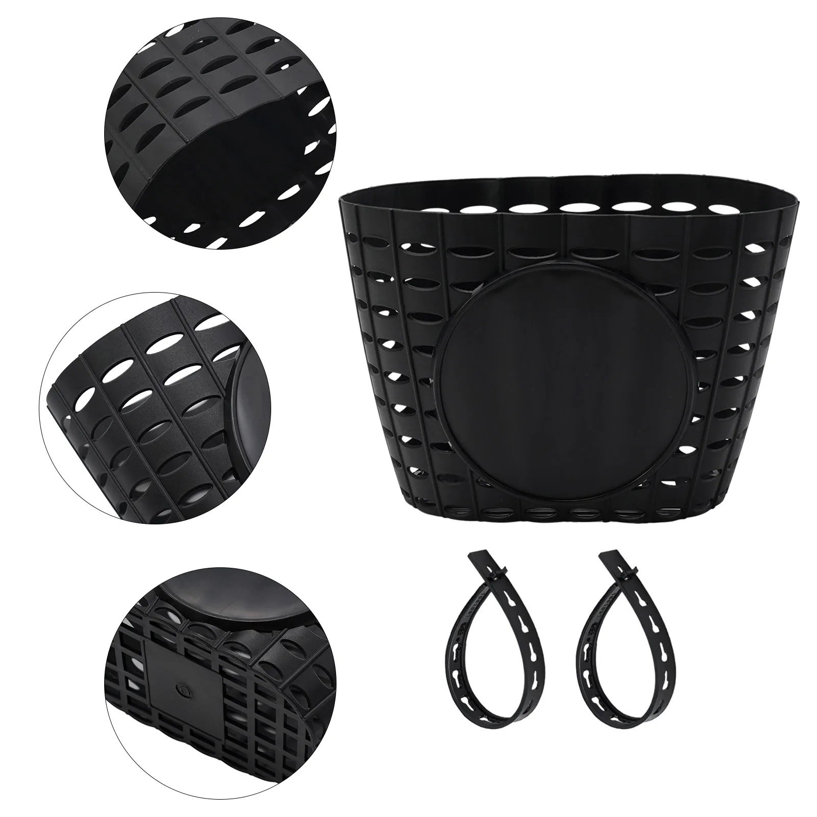 Plastic Bicycle Basket Replacement for Bike Front Storage Compatible with Various Bikes Including Folding and Electric Types