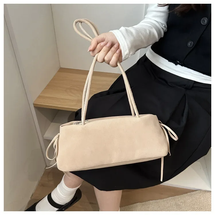 Handtasche Retro Einfache Damenhandtasche Neue Ausländische Textur Unterarm-Schultertasche Modische Pendler-Tasche – Detail 16