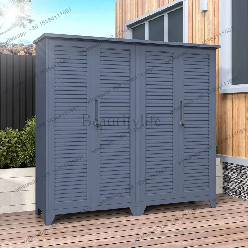 Outdoor Tools Locker Cleaning Hygiene Cleaning Cabinet Storage Cabinet Outdoor Waterproof and Sunscreen