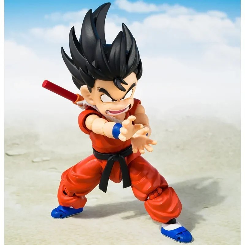 Original Genuine Bandai Anime Dragon Ball Son Goku SHF TNST INNOCENT CHALLENGER Model Toys Action Figure Gifts Collectible Kids