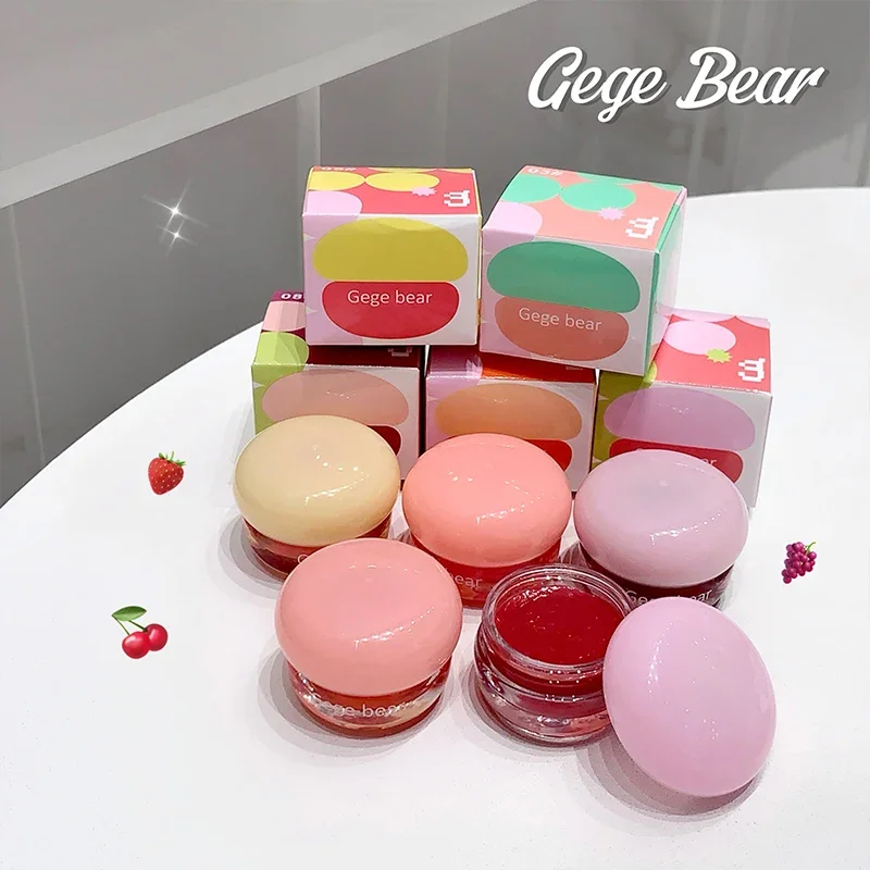 Natuurlijke kleur Zeer verzadigde spiegellipglazuur Kleine ronde pot Gladde textuur Langdurige hydraterende lippenstift voor lipmake-up